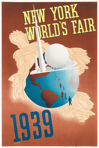 JOSEPH BINDER, JOHN ATHERTON & ALBERT STAEHLE. NEW YORK WORLDS FAIR. Group of 3 posters. 1939. Each 30x13 inches, 76x34 cm. Grinnell L